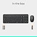 Logitech MK250 Bluetooth Wireless Mouse and Keyboard Combo: Fast & Easy Connectivity, Compact Wireless Keyboard, Ambidextrous Mouse, Durable Build - Windows/MacOS - Graphite
