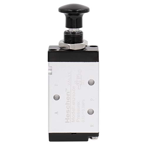 Heschen 4R210-08 Metall Handventil 5-Wege 2-Position 1/4 PT Aluminium Körper Silber