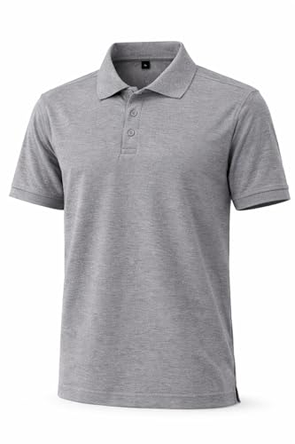Image of Men's Polo T-Shirt | Breathable, Moisture-Wicking, Soft & Lightweight | Regular Fit Casual & Travel Wear