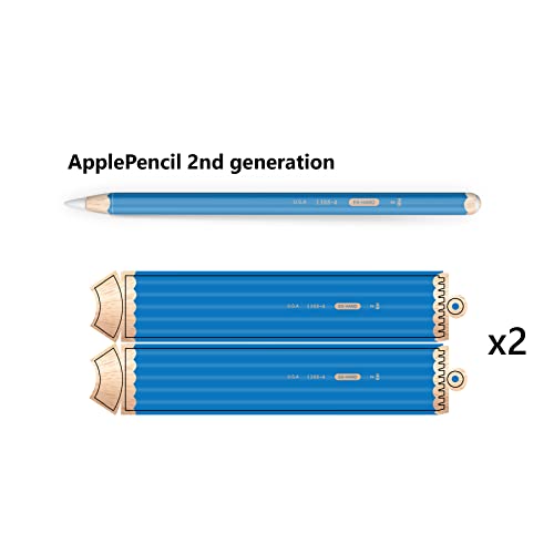 Vinilo 3M para Apple Pencil 2 pegatina azul funda protectora bloque color 3