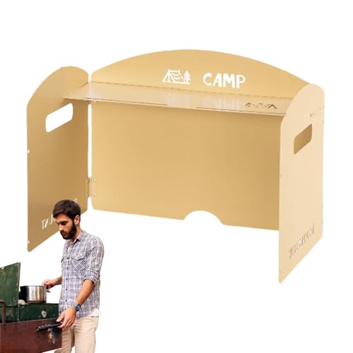 Pare-brise de réchaud de camping, accessoire de poêle portable pliable léger - 2