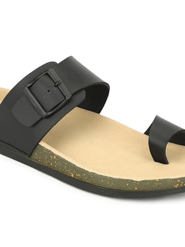 Image of Men Thumb Style Slippers | Ethnic Slip-On Sandals | Traditional Footwear | Comfortable Rubber Sole Chappals | Casual Slippers for Men
