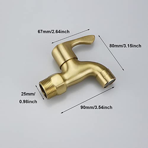 3/4" Brass Hose End Tap, Outdoor Garden Tap Kit - Image 2