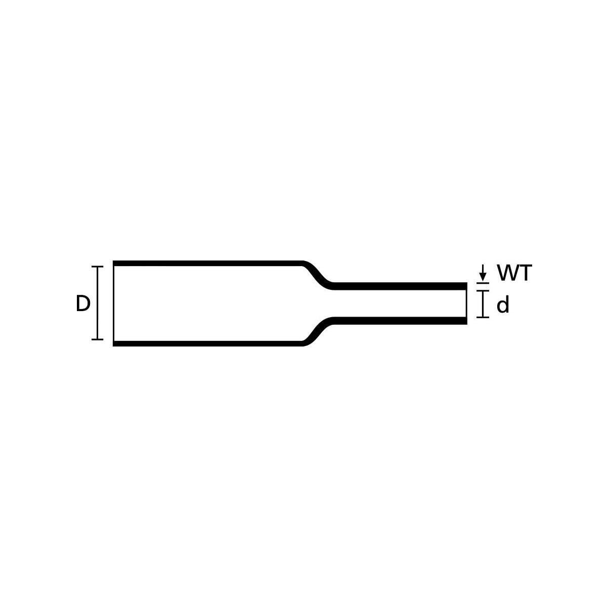 HellermannTyton Schrumpfschlauch HIS-3-1,5/0,5-PEX-BK sw 3=1 L=10m Schrumpfschlauch 4031026218656