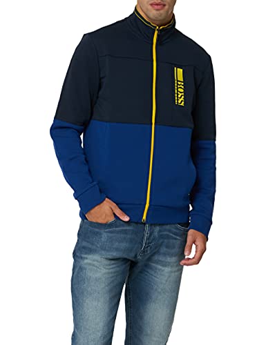 BOSS Skaz 1 10230695 01, Sudadera sin Capucha, para Hombre, Azul (Navy 410), M