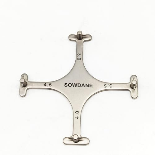Dental Orthodontic Bracket Positioning Height Wick Gauge High Precision Bracket Positioner Dental Ortho Instrument Tool (1 Piece Cross Type Posterior)