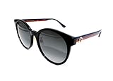  GUCCI Womens GG0416SK Sunglasses, Black-Multicolor-Grey, 55