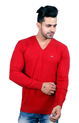 Image of GODFREY V Neck Full Sleeve Sweater for Man Winter Pullover