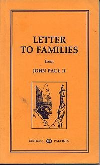 Paperback Letter to Families Book