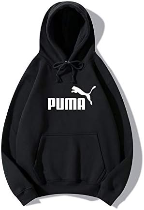TSNMNB Puma suéter Marca de Marea Ropa Deportiva para Hombres y Mujeres,  más Terciopelo ins Super Fire Jacket BF Sudadera con Capucha, L, XW Negro :  Amazon.es: Ropa