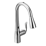 Moen 7594EC Arbor Motionsense Two-Sensor Touchless One-Handle Pulldown Kitchen Faucet Featuring Power Clean, Chrome