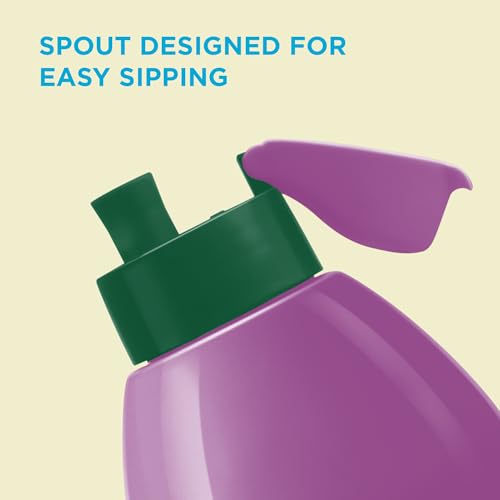 Image of Milton Marvel Kool Elite 400 Insulated Water Bottle for School Kids I Food Grade, Leak Proof Flip Top Lid, Easy to Carry Loop, Insulated Thermo Sipper Bottle for Kids, 426 ml, Dark Green (Hulk Print)