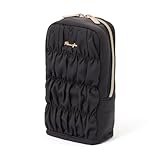 Francfranc フランフラン ギャザー ペン＆スマホスタンドポーチ ダークグレー 筆記用具 収納 スマホ 縦置き 横置き対応