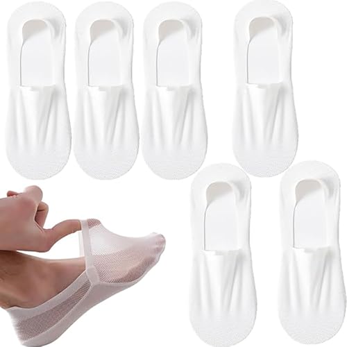 Invisible Breathable Anti-Slip Socks, Ultra Thin Liner Lightweight Mesh No Show Socks Women,Men