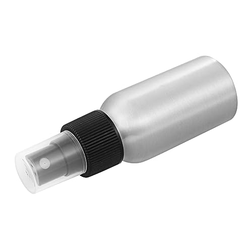 Vaguelly Botellas De Spray Vacías De Aleación De Aluminio Rociador Multiusos Recargable Para Cosméticos y Jardinería Botellas De Almacenamiento De Líquidos Plata
