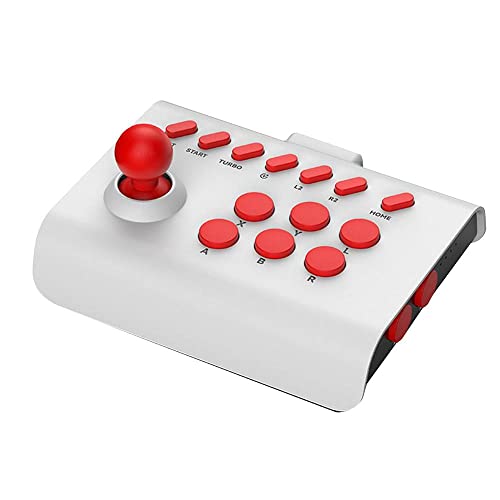Szaerfa Arcade Fight Stick Juego Joystick Controlador para Nintendo Switch para PS4 PS3 Xbox   Ultimate Pandora Box PC Android iOS Mobile Phone (Blanco Rojo)
