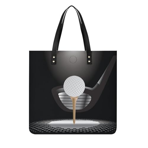 Tote bag voyage motif balle de golf grand sac à bandoulière shopper pour le quotidien des femmes