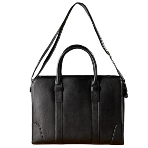 Briefcases Handmade Genuine Leather Briefcase Men Leather Shoulder Bag Office Laptop Cross Body Bag2