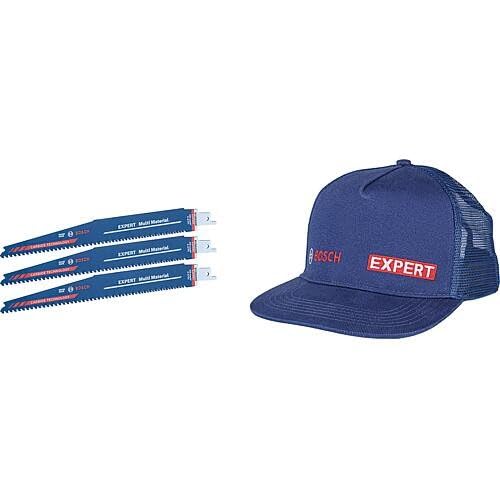 Bosch Expert S1156XHM Säbelsägeblatt für Multi Material Cond 3-teilig + Bosch Cap