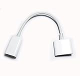 7in Docking 30pin Female to USB 2.0 Female Data Charge Cable for Apple iPhone Ipad Support USB Flash Disk Keyboard Mouse Card Reader 18cm Black White (White)