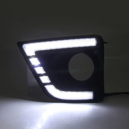 2 Peças De Carro Led Luz Diurna Drl Fluindo Branco Luz Do Dia Luz De Seta Luz De Neblina Para Toyota