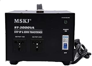 uyoyous 3000W Voltage Converter Step Down Transformer 220V to 110V Universal UK to US Power Converters with UK Standard Plug Circuit Break Protection