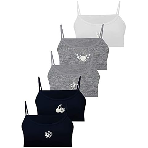 LOREZA 5 Sujetador Bustier para Niñas con Piedras Preciosas Cover