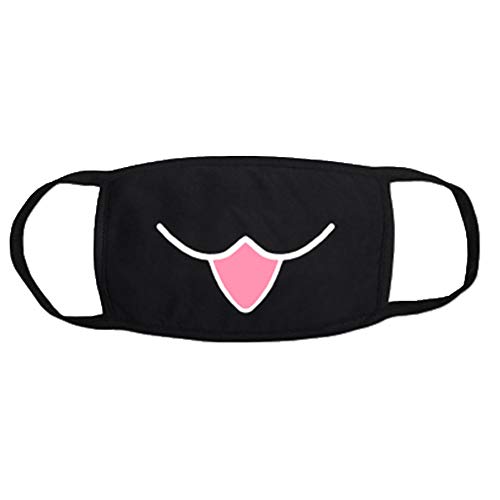 SEniutarm Protection Face Mouth, Funny Expression Cotton Cloth Anti Haze Dust Face Shield
