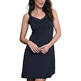 Lusome Maya Nightgown for Menopause & Hot Sleepers - Hot Flashes & Night Sweat Relief Pajamas for Women Dark Sapphire