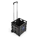 Produktbild JOM Klapptrolley, Einkaufstrolley mit Teleskopgriff aus Aluminium, schwarz, Klapp- und Faltmechanismus