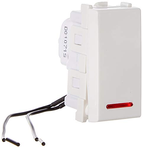 Image of Anchor by Panasonic Roma Urban Modular 66111 240 V Polycarbonate 1M 10AX One-Way Switch with Indicator (White)