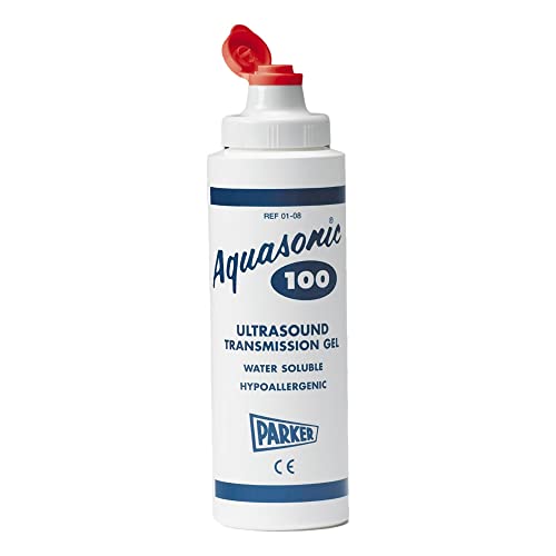 Image of Parker Laboratories Aquasonic Ultrasound Gel .25 Liter Bottle | The blue standard in an 8.5 oz (250 ml) bottle: acoustically correct, water-soluble, hypoallergenic, salt-free.