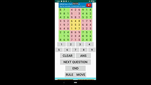 number place of 9 by9