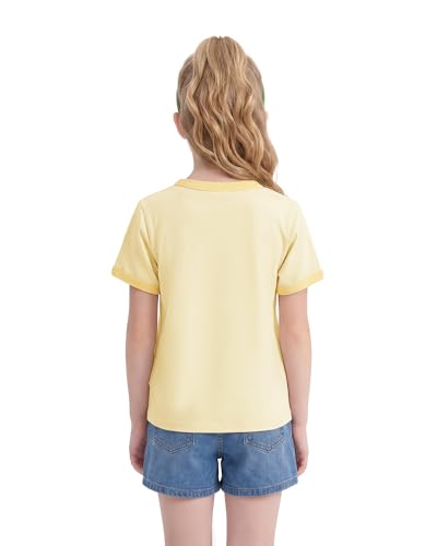 Image of Stelle Girls Retro Graphic T Shirt Soft Stretch Crewneck for School | Lightweight, Breathable, Soft, Stretchy, Cherry graphic, Relaxed fit, School, Play, Sports, Everyday wear, Vintage style