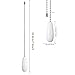 UNIKAttic 2 Pack Pull Chain String Extension with Connector for Ceiling Fan Light Fixture Light Bulb, 304 Stainless Steel Switch Chain Extender,12 Inch Length