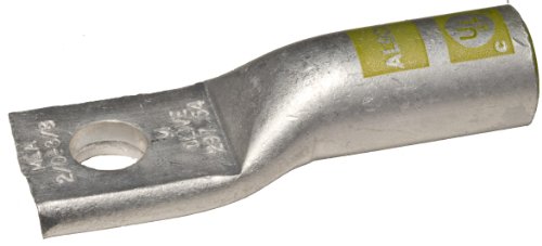 Morris Products 93066 Compression Lug, 1 Hole, Aluminum, 250mcm Wire Range, 1/2