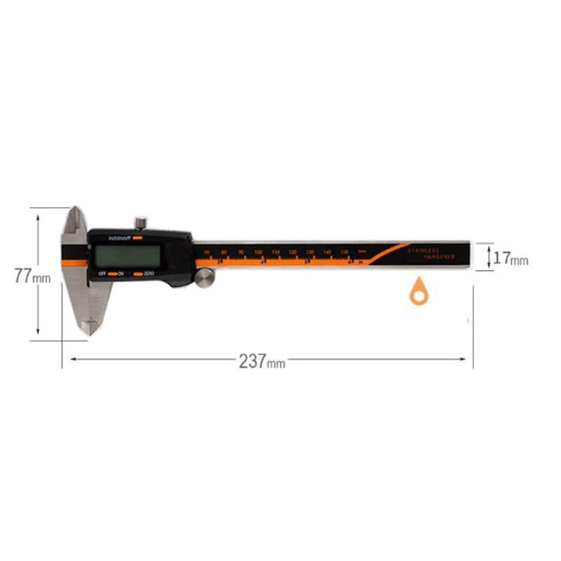 Fraction Display Digital Caliper 0-150mm | Stainless Steel Digital Scales Caliper