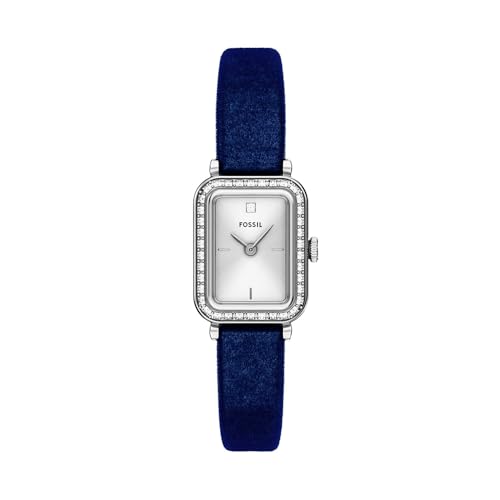 Listado de Reloj Fossil Azul que Puedes Comprar On-line. 45 Reloj para mujer Fossil ES5436 Raquel de tela en color azul