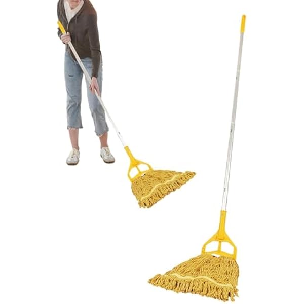 Mop bawełniany – czteroczęściowa ściereczka wielokrotnego użytku, mopy do czyszczenia podłóg, do łazienki, kuchni, salonu, sypialni, balkonu, klasy, akademika, mieszkania, drewnianej podłogi, domu