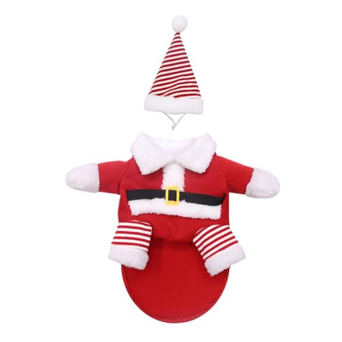 Disfraz de Santa Claus para perros y gatos talla XL