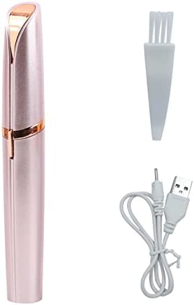 Aparador elétrico portátil para sobrancelhas LiXiongBao, recarregável via USB, Rose Gold