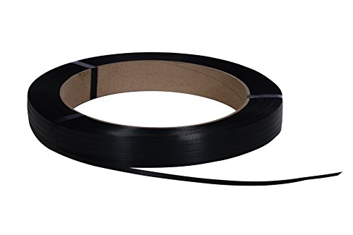 Vestil ST-12-16X6-BL Polypropylene Strapping 1/2 In. Width 9,000 Ft. 16 In. x 6 In. Core Black