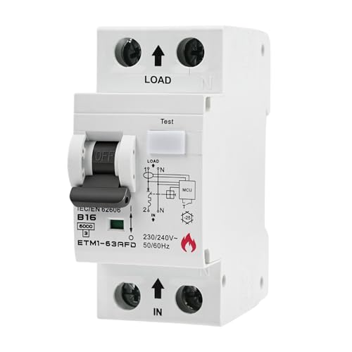 Disjoncteur de défaut d'arc 16A coupe les micro-étincelles ETM1-63AFD