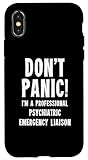 Hülle für iPhone X/XS Psychiatrische Notfall-Verbindung