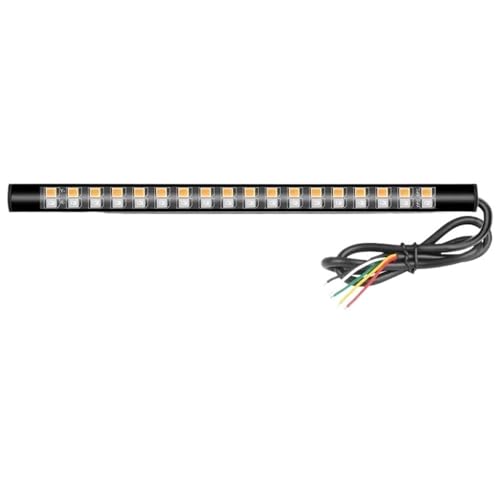 Feux arrière moto 3 en 1 flexible rouge jaune 12V résistant pour motards exigeants