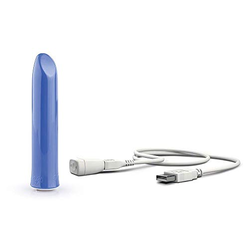 Estimulador Recarregável Com 8 Modos De Vibrações A Prova D'água 8,5 X 1,5 Cm Azul Tango