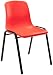 Produktbild CLP Stapelstuhl Nowra I Kunststoffstuhl Mit Metallgestell I Konferenzstuhl, Farbe:rot