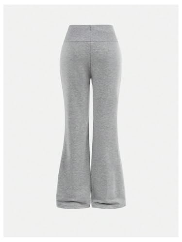 Floerns Girl's Drawstring Waist Flare Leg Pants Athletic Workout Yoga Long Pants2