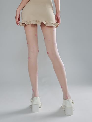 Image of Sahabowi Women Tights, Sheer High Waist Pantyhose, Vintage Control Top Stockings, Siwa9