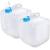 BEWBBAT 2 Pack Contenedor de Agua Plegable de 5.3 Galones con Grifo, Recipiente Portátil para Camping y Almacenamiento de Agua para Deportes al Aire Libre miniatura 2